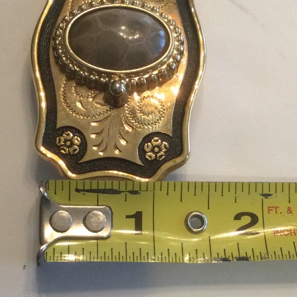 Petoskey Stone Women’s Gold Tone Belt Buckle - Picture 6 of 7